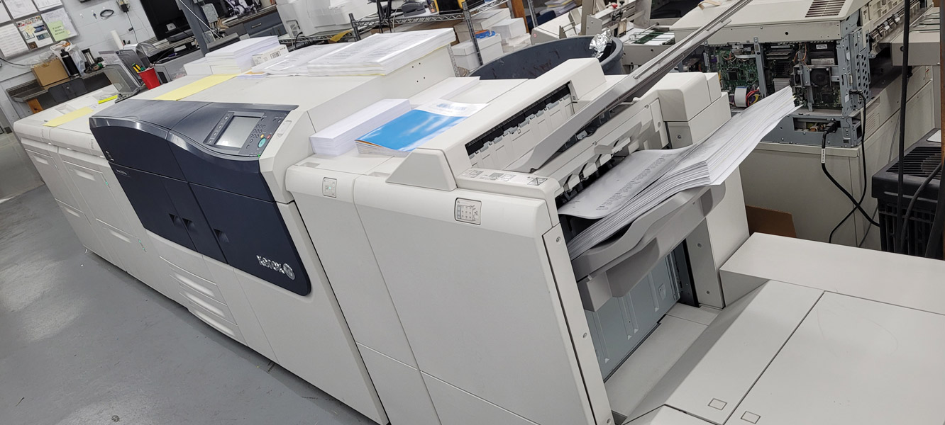 The Xerox C3100 digital printer